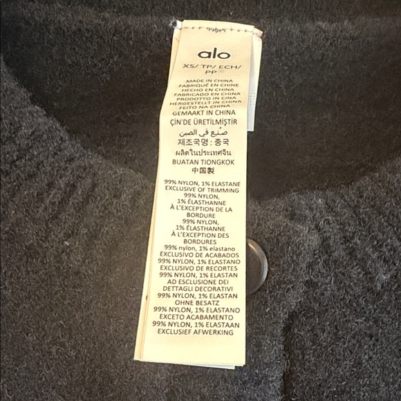 ALO Yoga Black Women's Cardigan - Picture 3 of 4